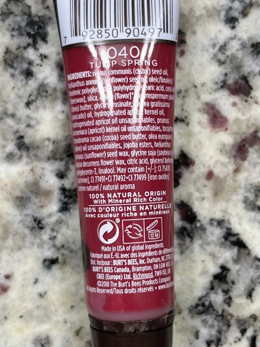 Burt's Bees TULIP SPRING Natural Red Lip Tint